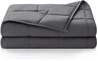 Dailydream Couverture Lestée Adulte | thérapeutique | 155x200 cm | 7 kg | Gris | 100% Coton | avec Perles de Verre | Couette pondérée | apaisante et relaxante | Poids corporel 66-82 kg