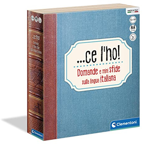 Clementoni - Ce l'ho, Gioco da Tavolo, 600 Carte con Domande sulla Lingua Italiana, Bambini 10+ Anni e Adulti, 2-6 Giocatori, Made in Italy, Lingua Italiana, 16639