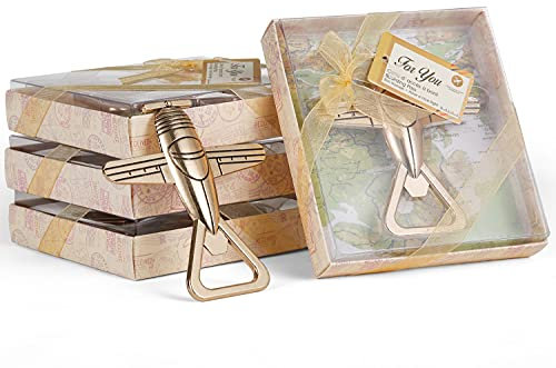 24 abridores de botellas de cerveza de avión para invitados, abrebotellas para viajes, recuerdos de boda, baby shower, regalos de fiesta de despedida de soltera