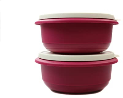 Tupperware Rührschüssel Pro 1,0 L Dunkelpink (2) Hefeteig Hefe Teig Schüssel Germteig