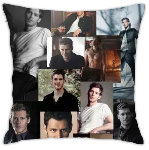 Klaus Federa per Cuscino Mikaelson Fodera per Cuscino Quadrato Fodera per Cuscino per Divano Divano Camera da Letto Soggiorno Ufficio Home Car Decor 18 X 18 Pollici