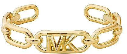 Michael Kors Premium MK Statement Link 14K vergoldetes Frozen Empire Link-Manschettenarmband für Damen, MKJ828800710