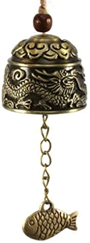 CASOTA Dekor Windspiele Windspiel Windspiele Drache/Fisch Feng Shui Glocke Segen Glück Glück Hängendes Windspiel Outdoor-Handwerk Heimdekoration Windspiel (Größe: Fisch) (Size : Gragon)