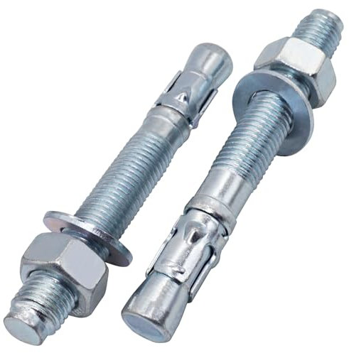 SKIR'CO (4 Stück) Verzinkte Keilanker M20 x 160 mm Metalldübel Ankerbolzen Mauerwerk Betonanker