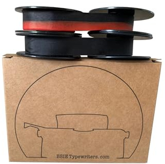 BSIE Typewriters – Triumph Schreibmaschinen-Farbband Doppelpack – 1× Schwarz + 1× Schwarz & Rot – Passend für Tippa, Gabriele, Perfekt – GR1 / DIN 2103 / DIN 32755 – Getestet in Nizza, Frankreich