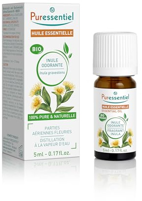 Puressentiel Huile Essentielle Inule Odorante HEBBD BIO 5 ml | Huile essentielle 100% pure et naturelle HEBDD Laurus nobilis. Contribue au confort général