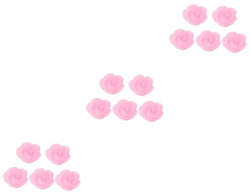 ABOOFAN 15 Stk Rosenkerzenlicht Kerzen zum Schwimmen Sonnenblumenkerze Wasserschwimmkerzen Rose Kerze hochzeitskerze haushaltskerze Rosenkerzen aus Paraffin Blumenkerzen Ball Rosa