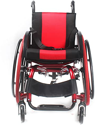 Fauteuils roulants pour adultes, fauteuil roulant de sport autopropulsé léger et pliable avec roues à dégagement rapide en pouces – Chaises à roues de transfert, chaise pliante en alliage d'aluminium