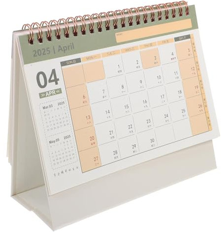TOYANDONA Kleiner Tischkalender 2024-2025 Ab Juli. 2024 Bis Dez. 2025 Mini-Desktop- Stehend Flip- Flip- Für Büro Zuhause Schule
