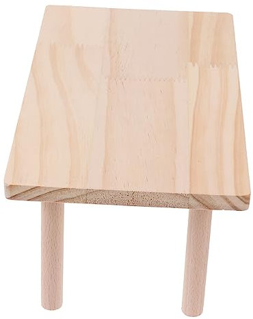 COLLBATH Hamster Plattform Aus Holz Mit Zweiter Spielzeug Und Trainingszubehör Für Hamster Und Kleintiere Fördert Bewegung Und Mentale Gesundheit