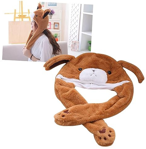 VICASKY Bär Hut Mit Beweglichen Ohren Lustige Plüschmütze Für Junge Mädchen Und Für Kindergeburtstage Cosplay Und Fotoshootings Bequem Und Sicher Perfektes Für Freunde Und Familie