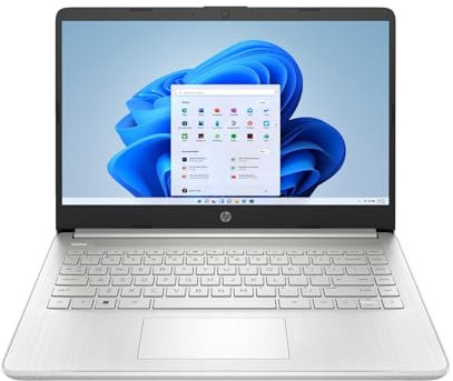 HP 14s 14 Laptop | Intel Core i3-1215U (Up to 4.4 GHz) | 8 GB RAM | 256 GB SSD | Intel UHD Graphics | FHD (1920 x 1080) Display | Windows 11 Home | Silver | 14s-dq5011na