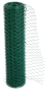 Actiasgear PVC Coated Green Chicken & Rabbit Wire Mesh – Garden Aviary & Pet Fencing Netting – 25m or 50m Roll – Available in 3 Widths (1200mm Width 25m Length)