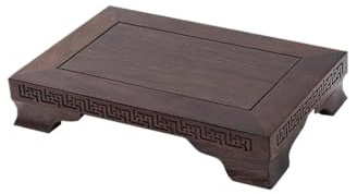 Support pour Plantes en Bois If, Aquarium, Vase en Porcelaine, bonsaï, Statue de Bouddha, Ornements artisanaux, Support rectangulaire en Bois, Support pour Plantes d'intérieur