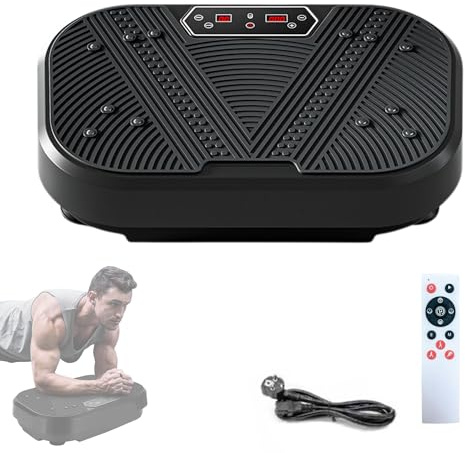 MAGIC SELECT Fitness Vibrationsplatte für Zuhause, 20 Vibrationsstufen und 8 Programme. Muskeltraining Vibrationsmaschine fur Gewichtsverlust, mit Fernbedienung, LED-Display und Kabel.