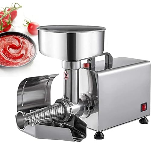 Moulin à Tomates éLectrique Presse Machine à moudre électrique commerciale 370 W, presse-purée pour confitures et sauces, passoire en acier inoxydable
