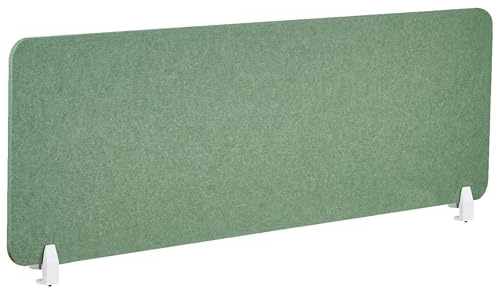 Schreibtisch Trennwand Akustik Polster grün 160 x 50 cm Schallschutz Split