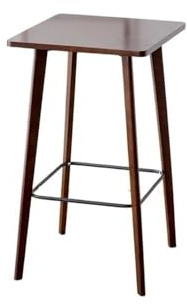 Bartabeller Träköksmatbord Enkelt fyrkantigt fritidsbord med hög topp for pubar for smala utrymmen Bar Bordets Högbord(Bruin)