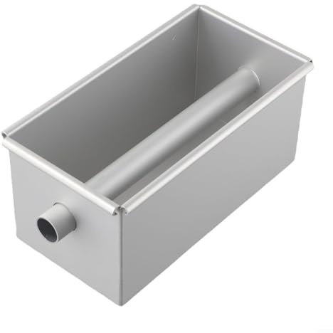 Moule à pain en alliage d'aluminium avec tube central pour la cuisson du pain, des gâteaux et du pain de viande avec revêtement anti-adhésif et adapté à différents types de four (D)
