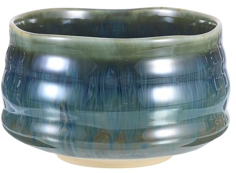 QUARKZMAN Tazón De Matcha Japonés Chawan Tazón De Té Matcha Taza De Té Verde Artesanal Cerámica Matcha Ceremonial Para Ceremonia Del Té Verde Oscuro