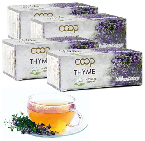 80 Tea Bags Bio Thyme Herbal Tea (100%) 4 Boxes 1g Bags