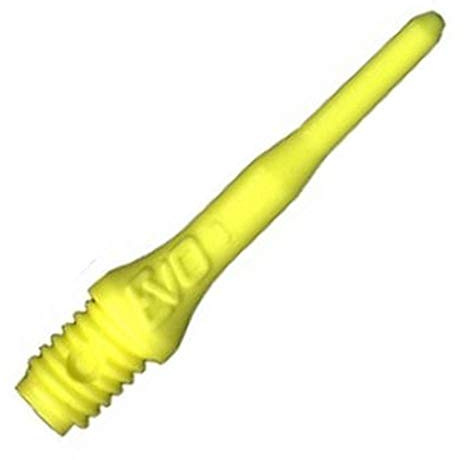 Evolution Evo Dartspitzen, 2BA, Neon, 100 Stück (Neon-Gelb)