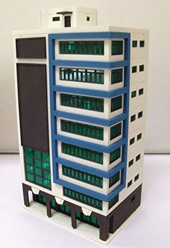 Outland Models Chemin de fer coloré moderne bâtiment de ville grand centre commercial N échelle