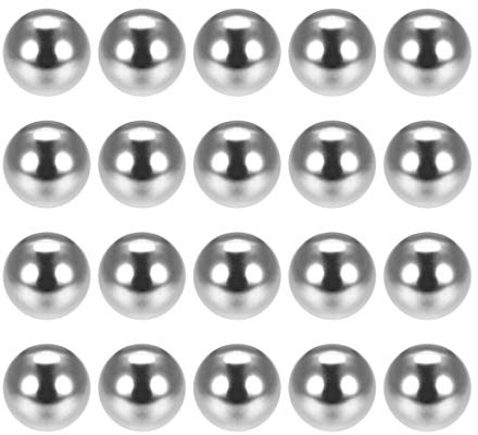 sourcing map 30 Stück Stahlkugeln 10mm Massiver Chromstahl G25-Präzision Kugeln für Kugellager