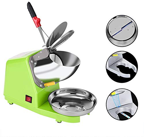 ice Crusher Ice Shaver Machine Electric Snow Cone Maker,Commercial Industrial Quality Ice Crusher 187lbs / hr