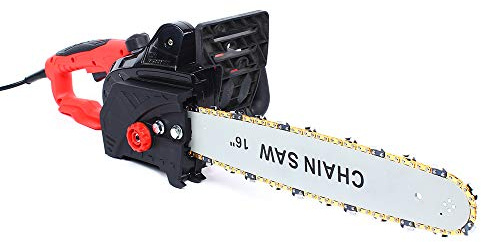 ROMYIX - Motosierra eléctrica 2800W potente cadena de sierra con barra de guía de 16 pulgadas