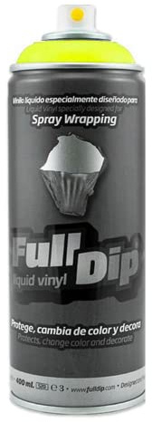 AutoFullCar - Spray Full Dip Neongelb | Flüssigvinylspray (1 Spray Neongelb)