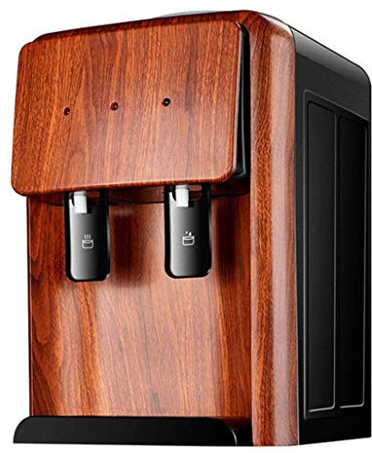 Dispensador de Agua Escritorio Tipo frío y Caliente Hogar Pequeña Mini máquina de té, Bebedor doméstico, Tipo cálido/Caliente, para Cocina Oficina en el hogar (Color de Madera roja)