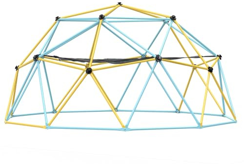 SECARUS Dome Climber Monkey Bars for Kids 3-12 10ftgeometric Jungle Gym, Climbing Tower for Backyard Indoor Outdoor Toddler Play Centre Steel Frame Weight Capability 1000 Lbs (10 FT)