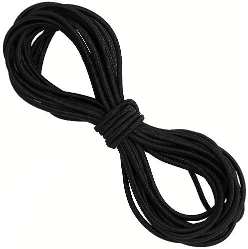 AERZETIX - C67772 - Elastische Rundschnur 5 Meter - Durchmesser 2.5 mm - Farbe schwarz