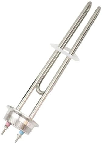DELURA 2.5kw/3.5kw 2 Tri Morsetto OD 64mm Flangiato Riscaldatore Ad Immersione Elettrico Acqua di Birra Elemento Riscaldante (Size : Heater And Clamp, Color : 3500W)