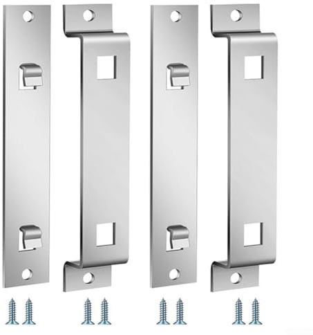 Getdoublerich Vogelhaus-Halterung mit Schrauben, Edelstahl, Montagewerkzeug für Vogelhäuser (2 Sets)