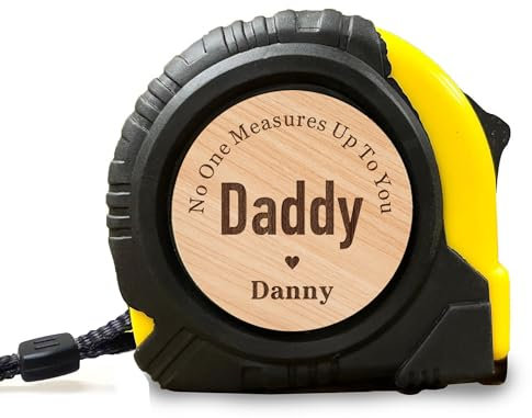 Personalised Tape Measure Engraved 5M Measuring Tape Personalised Gifts for Men Him Dad Retractable Tape Measure DIY Gifts Tool Gifts for Father's Day Birthday Christmas(Design 1)