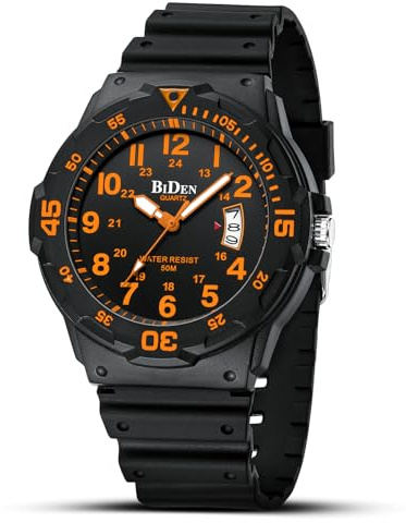 HANPOSH Mens Watches Analog Quartz Watches Men 30M Waterproof Watch Fashion Casual Mens Designer Wrist Watch with Date