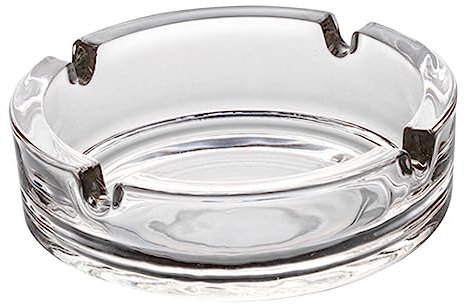 Gogogmee Glasaschenbecher Transparenter Dekorativer Tischaschenbecher Für Zigarren Zigaretten Home Aschenbecher Mit Klaren Kanten Und Lebendiger Form