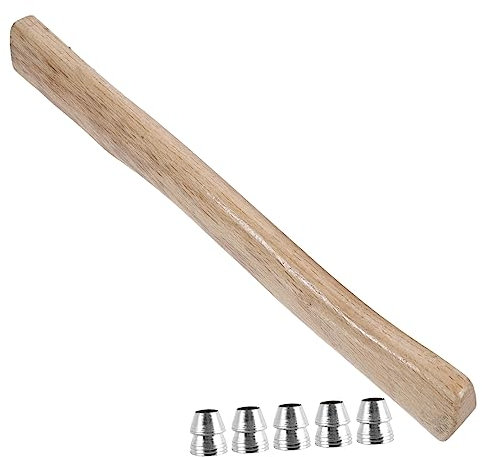 CAXUSD Manico Accetta in Legno Di Quercia Con Cunei Rinforzo Compatti Per Utensili Da Lavoro Legno Ricambio Resistente Per Carpentieri e Boscaioli