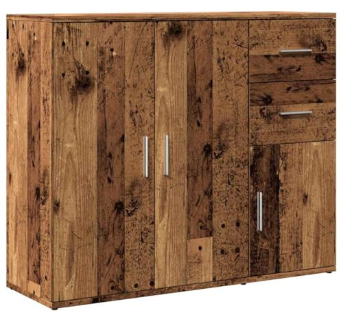 vidaXL Sideboard Old Wood 91x29.5x75 cm Engineered Wood
