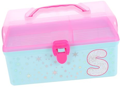 ANDRESLAD Spielzeug Aufbewahrungskiste Mit Deckel Material Cartoon Design Junge Mädchen Spielzeugbox Organizer Mit Griff Für Sichere Aufbewahrung