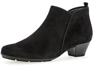Gabor Bottines Chelsea pour femme, meilleur ajustement, Noir 17., 39 EU