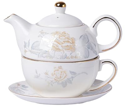 predolo Colección de Té Individual: Tetera de para Mujer, Desayuno en Casa.