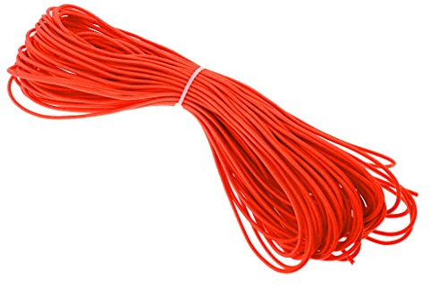 Sharplace Expanderseil 3mm Gummiseil Planenseil Spannseil Elastische Abspannseile Seil (Orange)