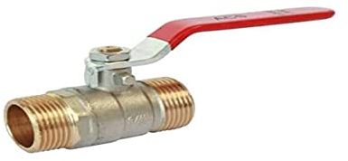 Somatherm for you - Valve con una doppia sfera maschile 15/21 - maniglia piatta reversibile - Passaggio standard - Impermeatura rinforzata con 2 giunti tori