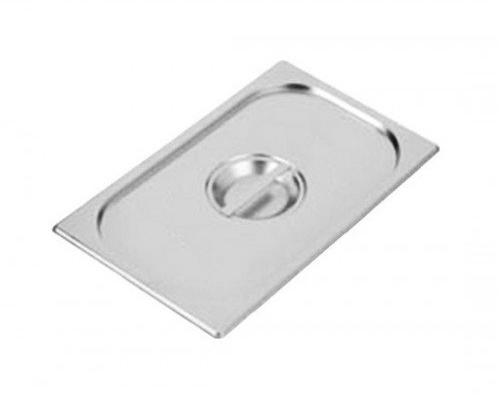 Stainless Steel 1/4 Gastronorm Container Pan Lid, Bain Marie, Gastro Food