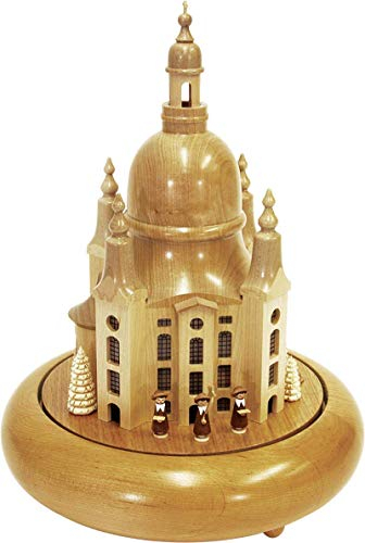 Rudolphs Schatzkiste Spieldose Dresdener Frauenkirche Höhe= 33cm NEU Spieluhr Spielwerk Melodie Musik Dose Figur Seiffen Erzgebirge Holz Dekoration Weihnachten