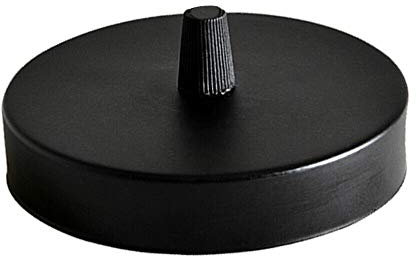 LEDSone Industrial Single Out Ceiling Rose Light Fitting Ceiling Canopy Light Kit 120mm for Pendant Light Ceiling light Wall lamp Chandelier, Black Single Hole with Ceiling Plate Bracket.