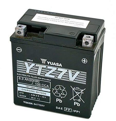 BATTERIA YUASA YTZ7V 12V 12 VOLT 6,3AH FIT FÜR DRY